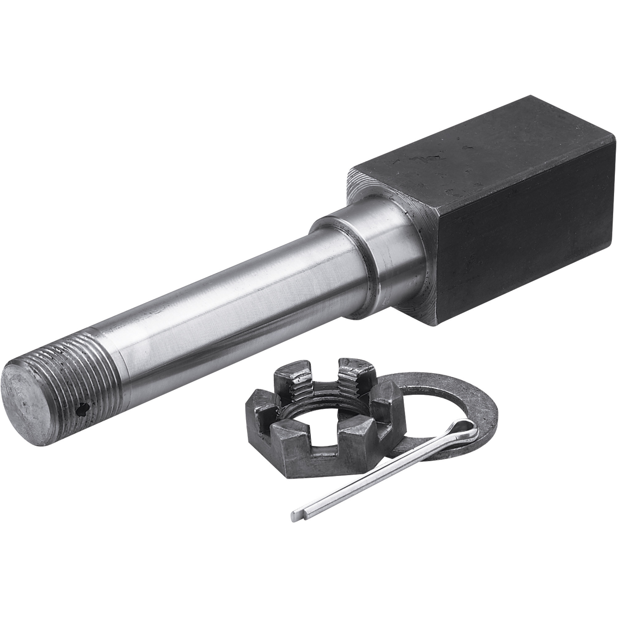 Ultra-Tow Trailer Axle Spindle, 1-1/2in. Square, 8in.L, Single